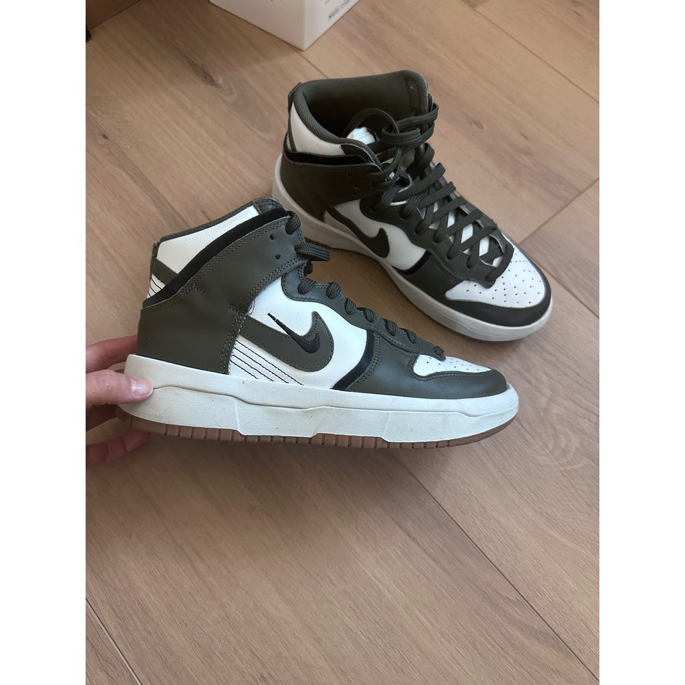 Nike Dunk High Up Cargo Khaki White DH3718-103 Womens Shoes High Top Sneakers